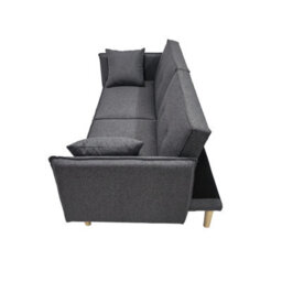 Outdoor Living (NW) Ltd Finnley Two Seat Grey Sofa Bed - Grey - thumbnail 5