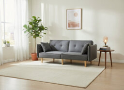 Outdoor Living (NW) Ltd Finnley Two Seat Grey Sofa Bed - Grey - thumbnail 2