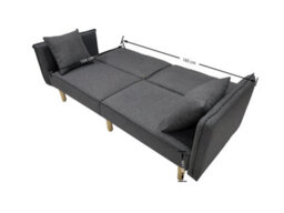 Outdoor Living (NW) Ltd Finnley Two Seat Grey Sofa Bed - Grey - thumbnail 9