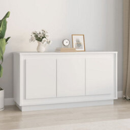 Berkfield Sideboard White 102X35X55 Cm Engineered Wood