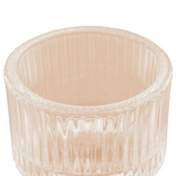 Living And Home 12 Pack Striped Amber Soda Lime Glass Tealight Holders Tabletop Decor For Wedding Dinner Parties - thumbnail 8