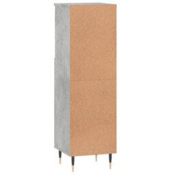 Berkfield Bathroom Cabinet Concrete Grey 30X30X100 Cm Engineered Wood - thumbnail 8