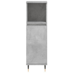 Berkfield Bathroom Cabinet Concrete Grey 30X30X100 Cm Engineered Wood - thumbnail 5