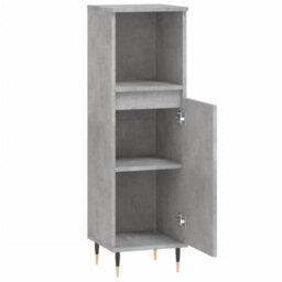 Berkfield Bathroom Cabinet Concrete Grey 30X30X100 Cm Engineered Wood - thumbnail 6