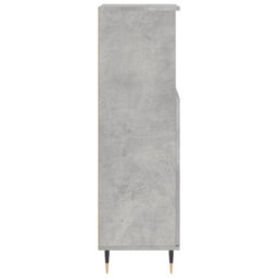 Berkfield Bathroom Cabinet Concrete Grey 30X30X100 Cm Engineered Wood - thumbnail 7