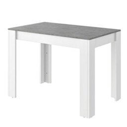 Btm Dining Table Set With 2 Benches, Artificial Marble Top, Space-Saving Kitchen Table, Grey/white - thumbnail 4
