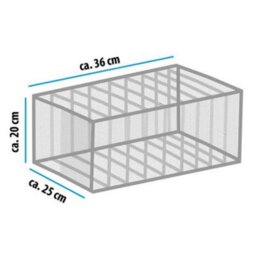 Foldable Mesh Wardrobe Clothes Organiser 36X25X20Cm With 9 Compartments Space Saver Solution For Organising Clothes - thumbnail 5
