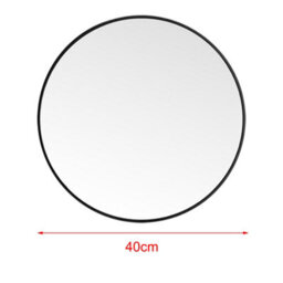 Darphe Black Nordic Bathroom Round Mirror - thumbnail 5