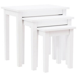 Lassic Vida Designs Yorkshire Nest Of 3 Tables, White - thumbnail 8