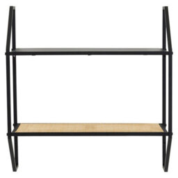 Orsina Space Saving Two Tier Wall Shelf, Open And Functional Storage Space Of Narrow Shelving Unit For Small Spaces