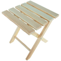 Woodeedoo Wooden Folding Stool Compact Portable Camping Chair Small Footstool Decorative Paintable Seat Natural Unfinished Pine - thumbnail 5