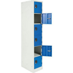 Manutan Expert 6 Tier Blue/grey Commercial Locker 1800X315X500mm - thumbnail 2