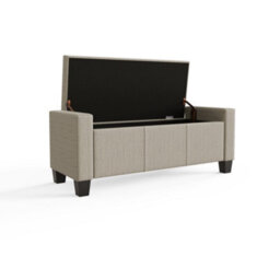 Gfw Verona Fabric Storage Ottoman Bench Natural - thumbnail 4