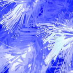 Christmas Tree World The 5Ft/150Cm White Blue Ripple Effect Fibre Optic Tree - thumbnail 5
