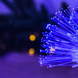 Christmas Tree World The 5Ft/150Cm White Blue Ripple Effect Fibre Optic Tree - thumbnail 6