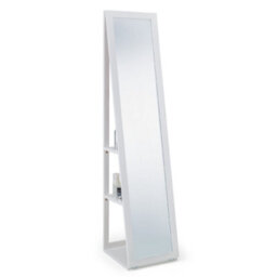 Oakham Premium Casa White Storage Mirror - thumbnail 1
