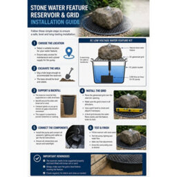 Buttercup Farm Polished Drilled Pinky Granite Sphere Water Feature With Pump, Light, Reservoir And Grid - 40Cm Dia - thumbnail 5