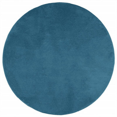 Berkfield Modern Rug Oviedo Short Pile Turquoise Size  120 Cm