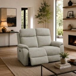 Aspire Richmond 2 Seater Power Recliner Sofa, Chenille Grey - thumbnail 2