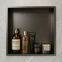 ARKO BATHROOM Shower Niche Wall Insert Bathroom Storage Shelf -Gunmetal - thumbnail 6