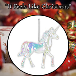 Christmas Tree Decoration Iridescent Acrylic Unicorn - thumbnail 7