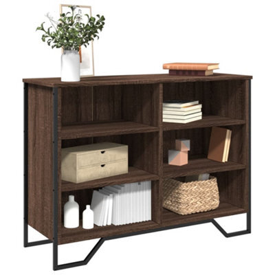 Berkfield Sideboard Brown Oak 101X35.5X74.5 Cm Engineered Wood - image 1