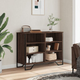 Berkfield Sideboard Brown Oak 101X35.5X74.5 Cm Engineered Wood - thumbnail 3