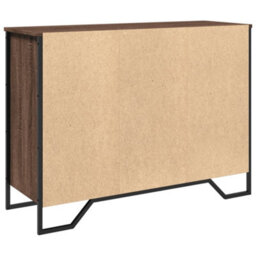 Berkfield Sideboard Brown Oak 101X35.5X74.5 Cm Engineered Wood - thumbnail 6