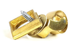 L&F 4X Brass Castor & Square25mm Screw In Castor  Furniture Beds Sofas Chairs Stools - thumbnail 4