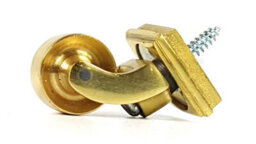 L&F 4X Brass Castor & Square25mm Screw In Castor  Furniture Beds Sofas Chairs Stools - thumbnail 6