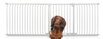 Bettacare Elite Pressure Dog Gate, 234Cm - 243Cm, Matt White, Pressure Fit Pet Gate For Dog And Puppy - image 1