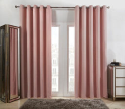 OHS Pair Of Thermal Ready Made Eyelet Blackout Curtains - thumbnail 1