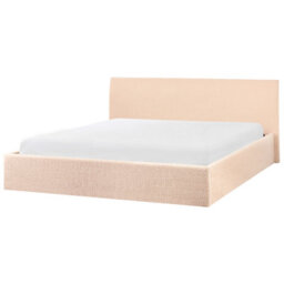 Beliani Ottoman Bed Boucle Orbey 180 X 200 Cm (Eu Super King) Beige - thumbnail 5