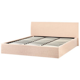 Beliani Ottoman Bed Boucle Orbey 180 X 200 Cm (Eu Super King) Beige - thumbnail 6
