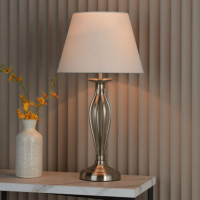Pagazzi Lighting Pagazzi Miranda Satin Chrome Table Lamp - image 1