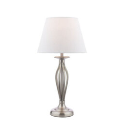 Pagazzi Lighting Pagazzi Miranda Satin Chrome Table Lamp - thumbnail 3