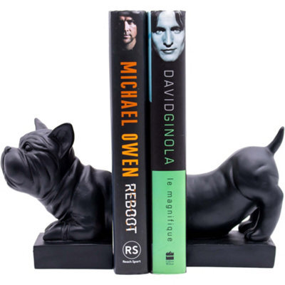 Maison Des Cadeaux Black Sausage Dog Bookends Shelf Decor - image 1