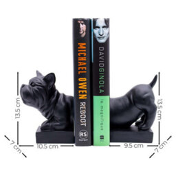 Maison Des Cadeaux Black Sausage Dog Bookends Shelf Decor - thumbnail 5