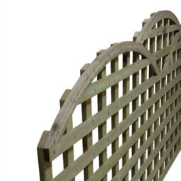 Premier Garden Supplies Triple-Dome Wooden Trellis Panel 6Ft X 2Ft (3 Pack) Privacy Square Lattice Fencing Topper Extension For Climbing Plant Support - thumbnail 6