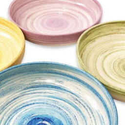 Verano Spanish Ceramics Pastel Beach Hand Painted Kitchen Dining Table Large Bowl Green 27Cm (Diam) - thumbnail 6