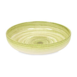 Verano Spanish Ceramics Pastel Beach Hand Painted Kitchen Dining Table Large Bowl Green 27Cm (Diam) - thumbnail 1