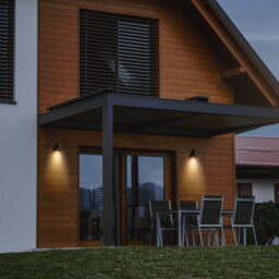 Luminosa Lighting Luminosa Prisma Outdoor Up Down Wall Lamp Black, Tinted, Ip65 - thumbnail 2