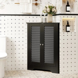 Bathroom Corner Storage Cabinet With Adjustable Shelf - thumbnail 5