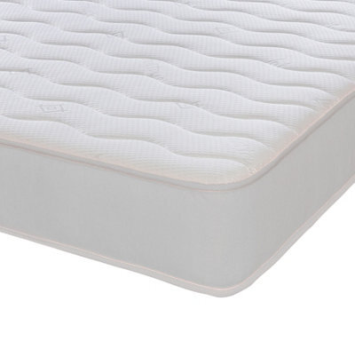eXtreme Comfort Ltd Cooltouch Colours White Wave Hybrid Memory Foam & Pinna-Coil Innerspring Mattress With White Border - image 1