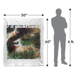 Pink Floyd Saucerfull Of Secrets Silky Supersoft Blanket White/multicoloured (One Size) - thumbnail 5