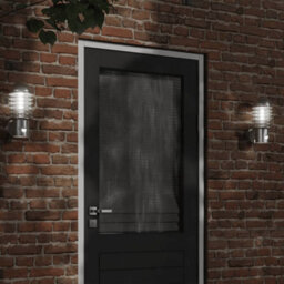 Walplus Outdoor Wall Light With Sensor Silver Stainless Steel