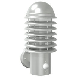 Walplus Outdoor Wall Light With Sensor Silver Stainless Steel - thumbnail 2