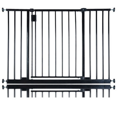 Safetots Extra Wide Hallway Gate, 103Cm - 109Cm, Black, Pressure Fit Baby Gate For Hallways And Wide Spaces - image 1