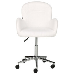 Beliani Desk Chair Priddy Boucle Off-White - thumbnail 5