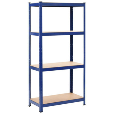 Berkfield Storage Shelf Blue 80X40X160 Cm Steel And Mdf - image 1